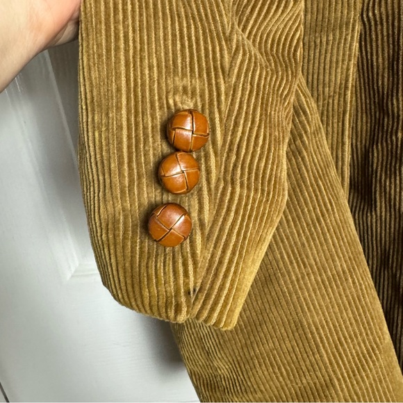 Lauren Ralph Lauren Mens Corduroy Blazer Jacket in Camel Brown - Picture 4 of 7